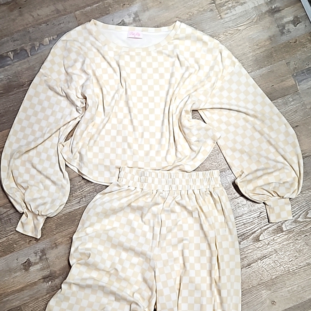 Checkered Pajama Set